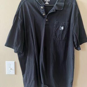 Carhartt Men's Dark Polo Shirt with Pocket
